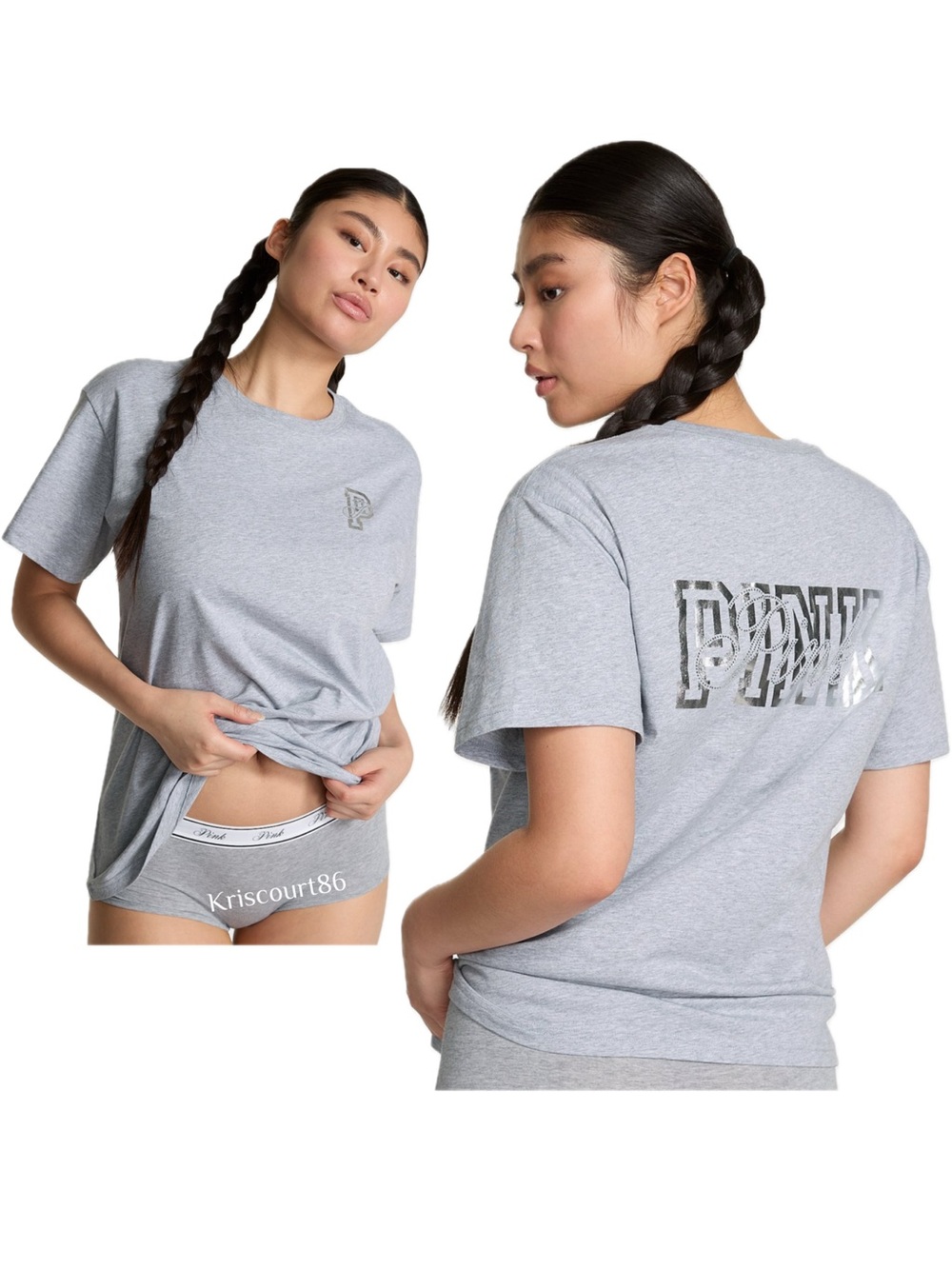 VSPINK Rhinestone Bling Embellished Tee NEW WITH TAGS